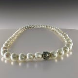 Freshwater Strand with Sterling Cubic Zirconia Clasp