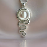 Pearl Pendant Cable Beach Staircase to the Moon Sterling Silver