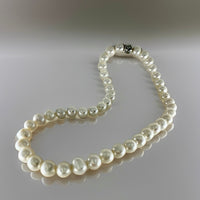 Freshwater Strand with Sterling Cubic Zirconia Clasp