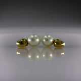 Broome Pearl 9ct Gold Rounded Huggies Earrings