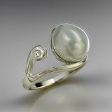 Sterling Silver Broome Keshi Pearl Ring