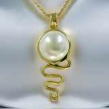Cultured Freshwater Pearl Cable Beach Staircase to the Moon Pendant