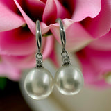 Broome Pearl White Gold and Diamond Earrings