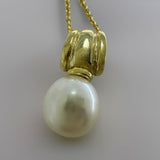 9ct Gold Cultured Freshwater Pearl Large Bail Pendant