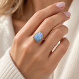 Australian Opal Gold Ring