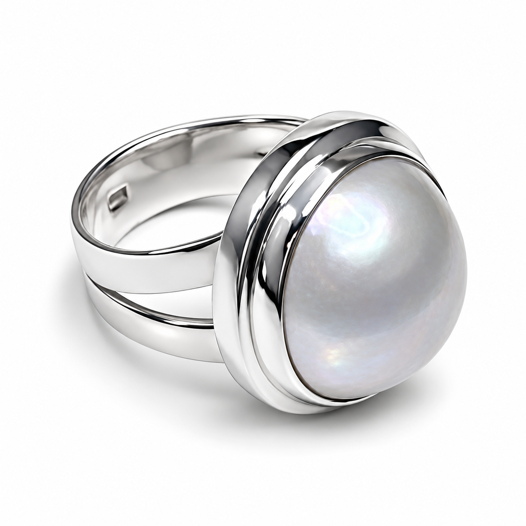 Mabe Pearl Sterling Silver Ring