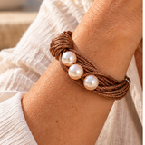 Silk Cultured Freshwater Pearl Bracelet