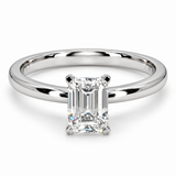 Lab Diamond 1ct Emerald Cut 14ct Engagement Ring