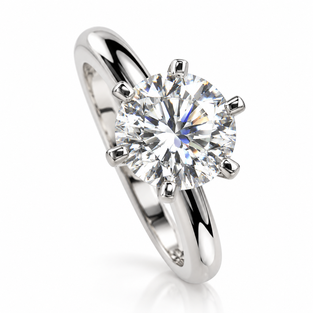 1.2ct Lab Grown Diamond Brilliant Round Cut Ring
