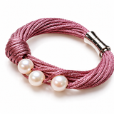 Silk Cultured Freshwater Pearl Bracelet