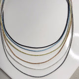 Silk and Nylon 1mm Mesh Necklace