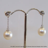18ct Broome Pearl Stud Earrings - Broome Staircase Designs Pearl Gallery