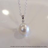 Broome Pearl Oval Drop Pendant - Broome Staircase Designs Pearl Gallery