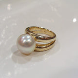 Broome Pearl Ring 9ct Yellow Gold