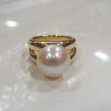 Broome Pearl Ring 9ct Yellow Gold