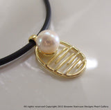 PEARL PENDANT MOONLIGHT BAY STAIRCASE TO THE MOON (white,e/p)**FREE NEOPRENE NECKLACE! - Broome Staircase Designs Pearl Gallery - 1