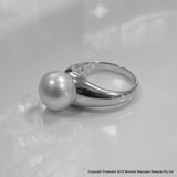 Cultured Freshwater Pearl Ring Sterling Silver