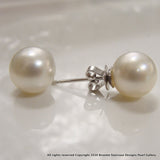 Broome Pearl Sterling Silver Earrings Studs - Broome Staircase Designs Pearl Gallery - 1