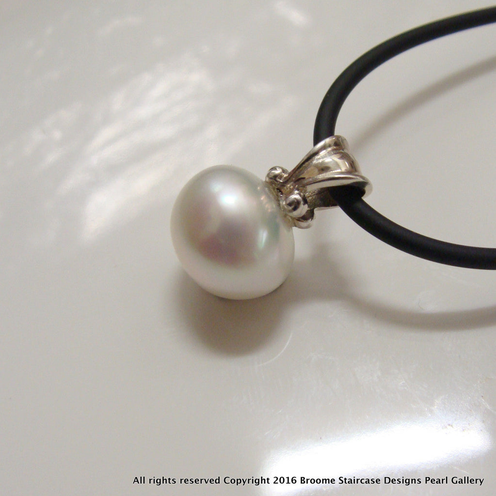 Broome Pearl Pendant Sterling Silver - Broome Staircase Designs Pearl Gallery
