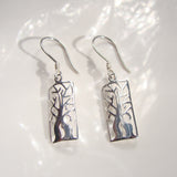 Boab Tree Earrings Sterling Silver