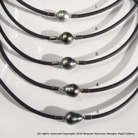 Black Pearl Tahitian Necklace - Broome Staircase Designs Pearl Gallery - 1