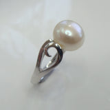 Cultured Pearl Fancy 925 Sterling Silver Ring