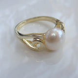 Cultured Pearl Gold Ring