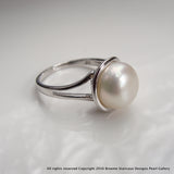  Freshwater Pearl Ring Sterling Silver