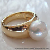 Broome South Sea Pearl Ring 9ct Yellow Gold