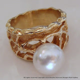 Broome South Sea Pearl Ring 9ct Gold