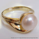 Cultured Freshwater Pearl Ring Gold