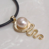 Pearl Pendant Cable Beach Staircase to the Moon V3 Gold