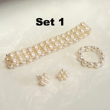 Cultured Freshwater Pearl Stretchy 2 Strand Set