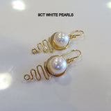 Staircase Pearl Earrings white and golden pearls - Broome Staircase Designs Pearl Gallery - 5