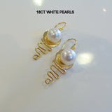 Staircase Pearl Earrings white and golden pearls - Broome Staircase Designs Pearl Gallery - 3