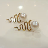 Staircase to the Moon Pearl Earrings (9cty) - Broome Staircase Designs Pearl Gallery - 2