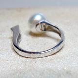 Broome Pearl and CZ Ring
