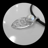 Staircase Pearl Pendant Middle Lagoon Staircase (white,s/s**FREE NEOPRENE NECKLACE! - Broome Staircase Designs Pearl Gallery - 4