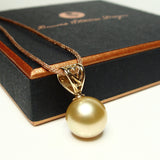 118ct Golden South Sea Pearl Pendant