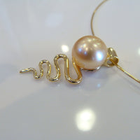 Golden South Sea Pearl Monsoonal Staircase Pendant 9ct Gold