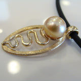Golden South Sea Pearl Middle Lagoon Staircase Pendant 9ct Gold