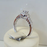 Diamond Engagement Ring 18ct white gold - Broome Staircase Designs Pearl Gallery - 2