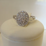 Diamond Engagement Ring 18ct white gold - Broome Staircase Designs Pearl Gallery - 1