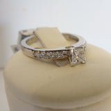 Diamond Engagement Ring 18ct white gold - Broome Staircase Designs Pearl Gallery - 2