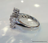 Diamond Engagement Ring 18ct white gold - Broome Staircase Designs Pearl Gallery - 3
