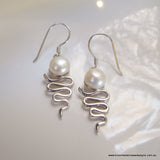 Staircase Pearl Earrings Monsoonal - White - Broome Staircase Designs Pearl Gallery