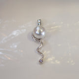 Broome Pearl Mitchell Falls Staircase Pendant 18ct White Gold