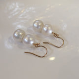 9ct Broome Pearl Earrings - Broome Staircase Designs Pearl Gallery - 1