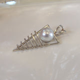 Broome Pearl Carnot BayStaircase Pendant 18ct White Gold