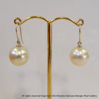 9ct Broome Golden Pearl Earrings